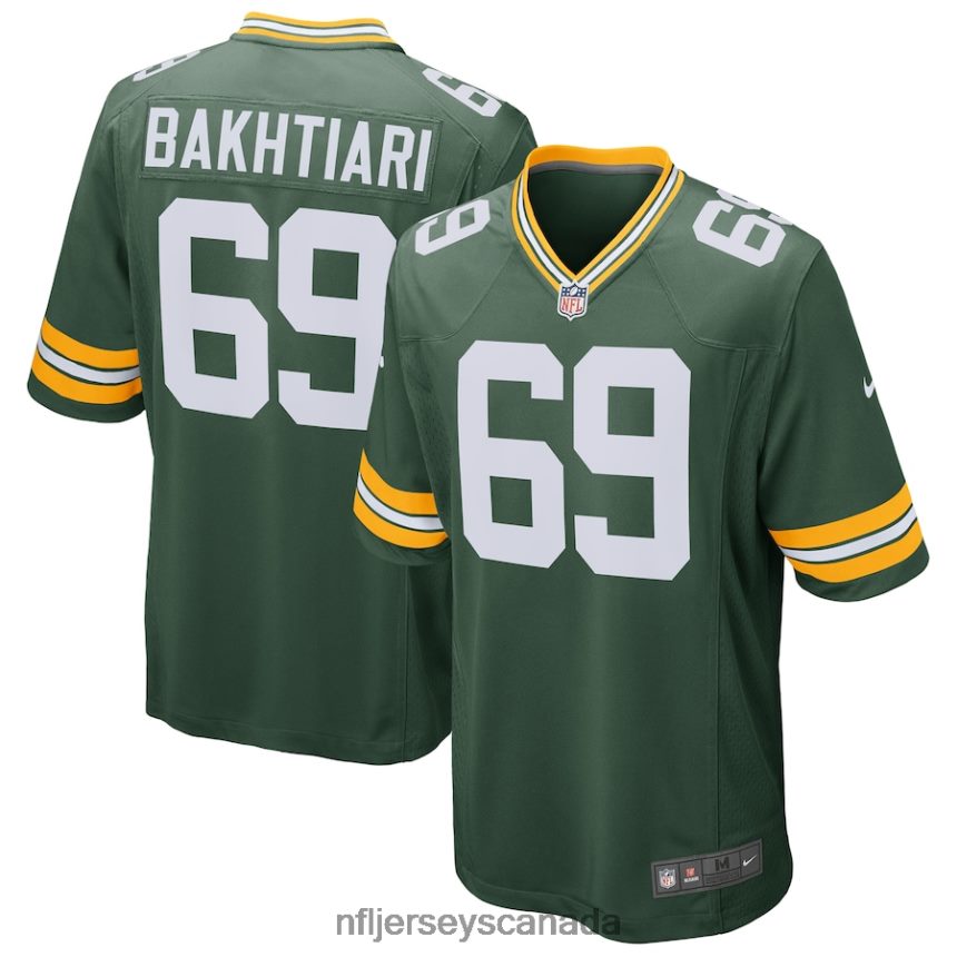 Men Green Bay Packers David Bakhtiari Nike Green Game Player Jersey Clothing NFL TBXFR6912