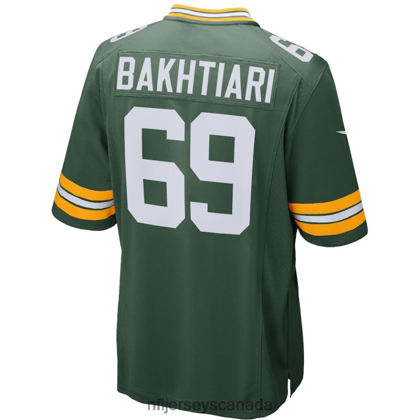 Men Green Bay Packers David Bakhtiari Nike Green Game Player Jersey Clothing NFL TBXFR6912