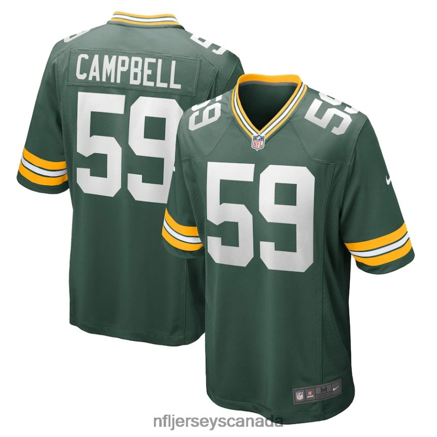 Men Green Bay Packers DeVondre Campbell Nike Green Game Jersey Clothing NFL TBXFR63430