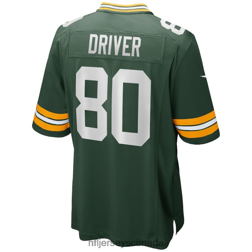 Men Green Bay Packers Donald Driver Nike Green Game Retired Player Jersey Clothing NFL TBXFR61842