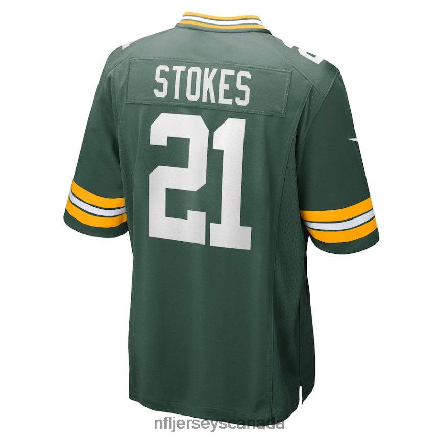 Men Green Bay Packers Eric Stokes Nike Green Player Game Jersey Clothing NFL TBXFR64288