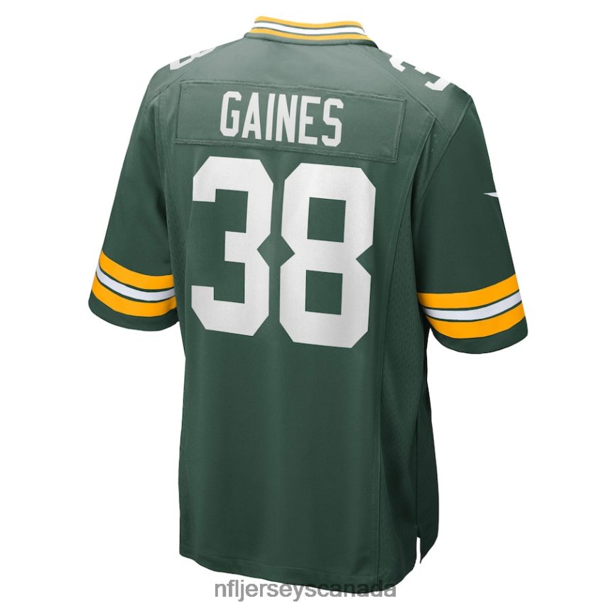 Men Green Bay Packers Innis Gaines Nike Green Game Jersey Clothing NFL TBXFR64360