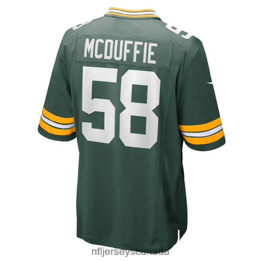Men Green Bay Packers Isaiah McDuffie Nike Green Game Jersey Clothing NFL TBXFR64359