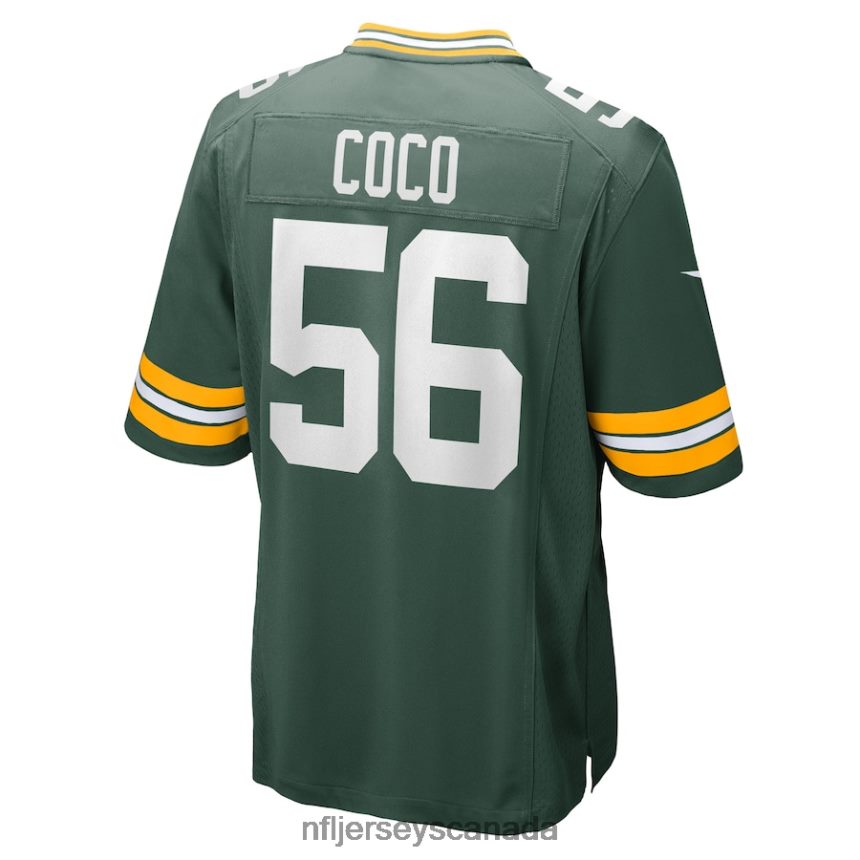 Men Green Bay Packers Jack Coco Nike Green Game Player Jersey Clothing NFL TBXFR66508