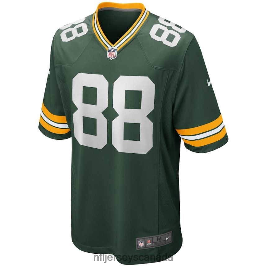 Men Green Bay Packers Jermichael Finley Nike Green Game Retired Player Jersey Clothing NFL TBXFR64743