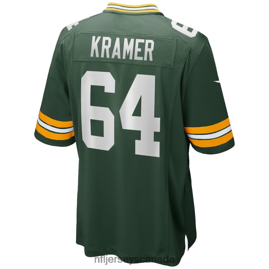 Men Green Bay Packers Jerry Kramer Nike Green Game Retired Player Jersey Clothing NFL TBXFR64349
