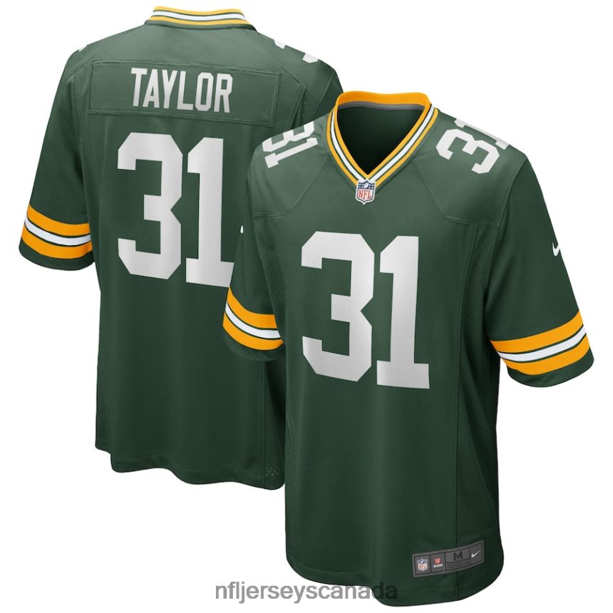 Men Green Bay Packers Jim Taylor Nike Green Game Retired Player Jersey Clothing NFL TBXFR63532