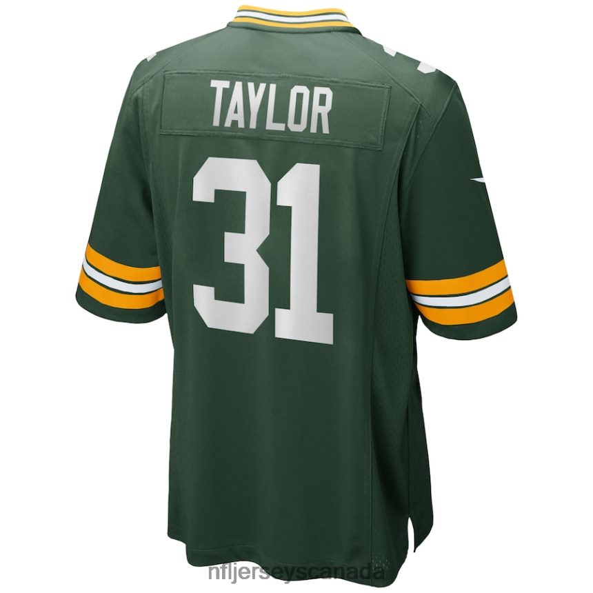 Men Green Bay Packers Jim Taylor Nike Green Game Retired Player Jersey Clothing NFL TBXFR63532