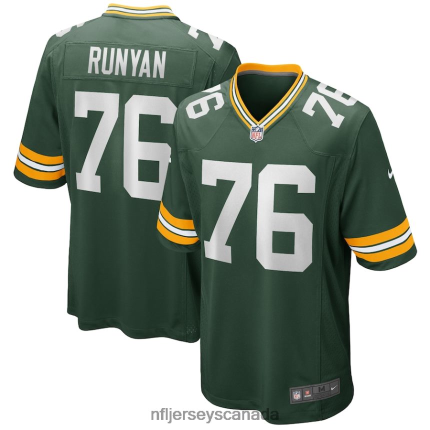 Men Green Bay Packers Jon Runyan Nike Green Player Game Jersey Clothing NFL TBXFR65933