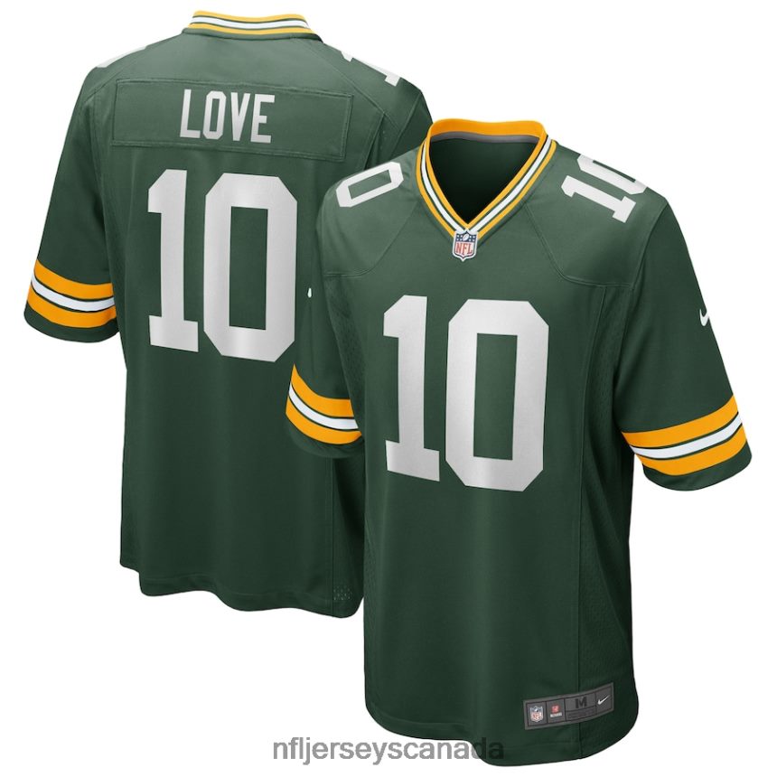 Men Green Bay Packers Jordan Love Nike Green Player Game Jersey Clothing NFL TBXFR622