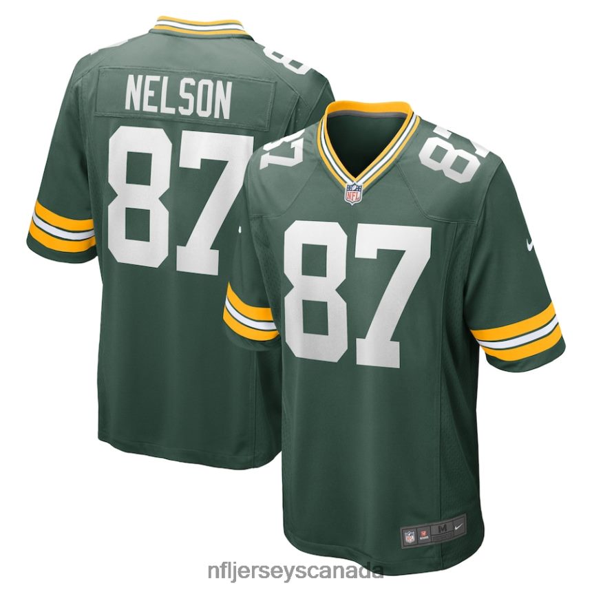 Men Green Bay Packers Jordy Nelson Nike Green Retired Game Jersey Clothing NFL TBXFR6554