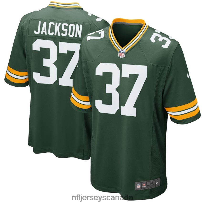 Men Green Bay Packers Josh Jackson Nike Green Game Player Jersey Clothing NFL TBXFR64982