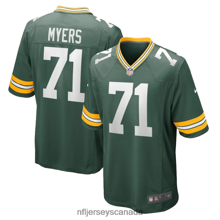 Men Green Bay Packers Josh Myers Nike Green Game Jersey Clothing NFL TBXFR63831