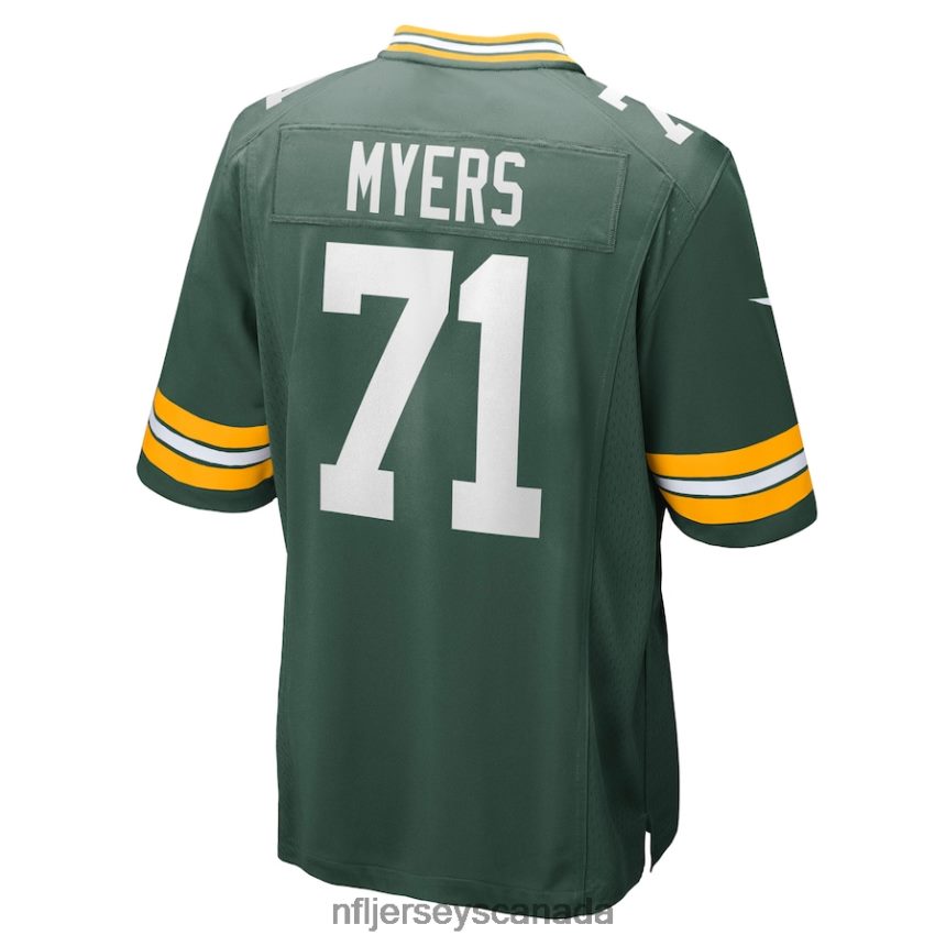 Men Green Bay Packers Josh Myers Nike Green Game Jersey Clothing NFL TBXFR63831
