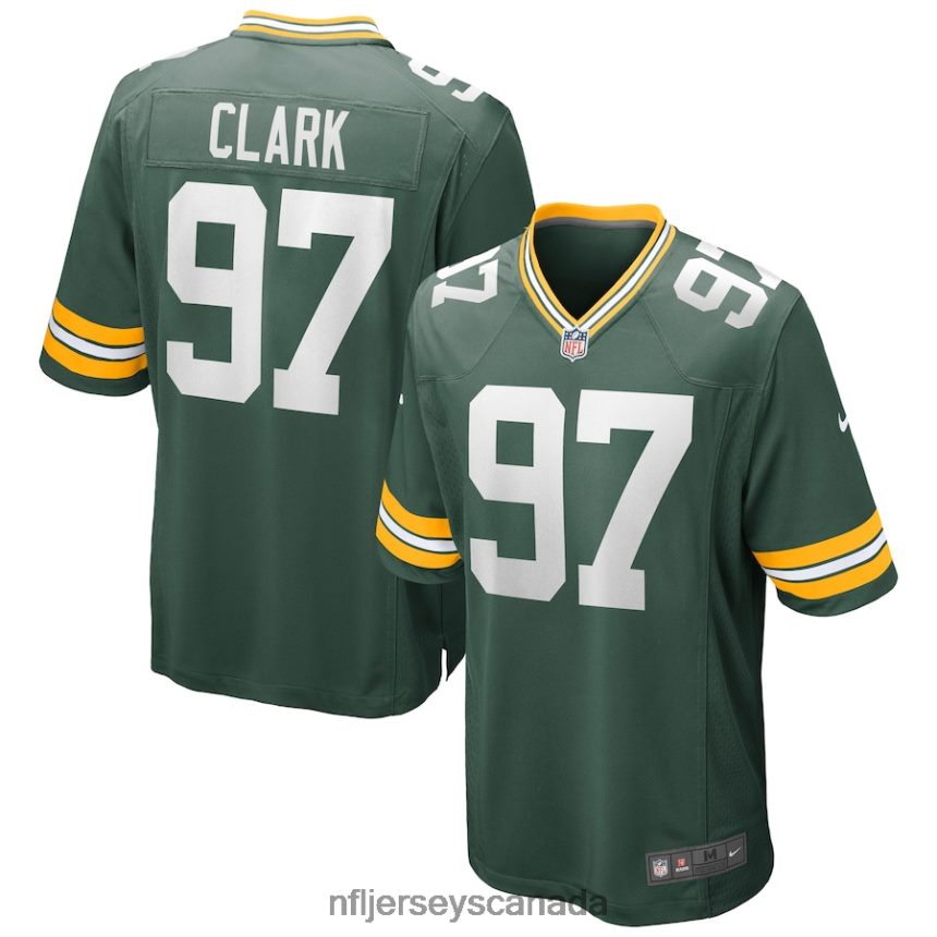 Men Green Bay Packers Kenny Clark Nike Green Game Jersey Clothing NFL TBXFR61388