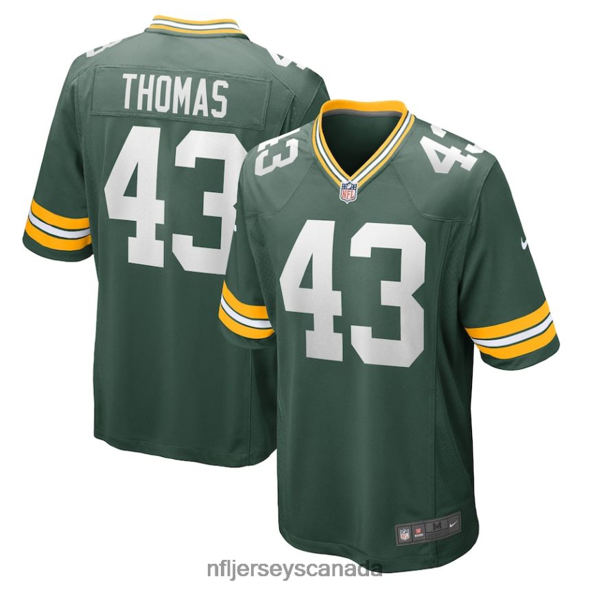 Men Green Bay Packers Kiondre Thomas Nike Green Game Player Jersey Clothing NFL TBXFR66235