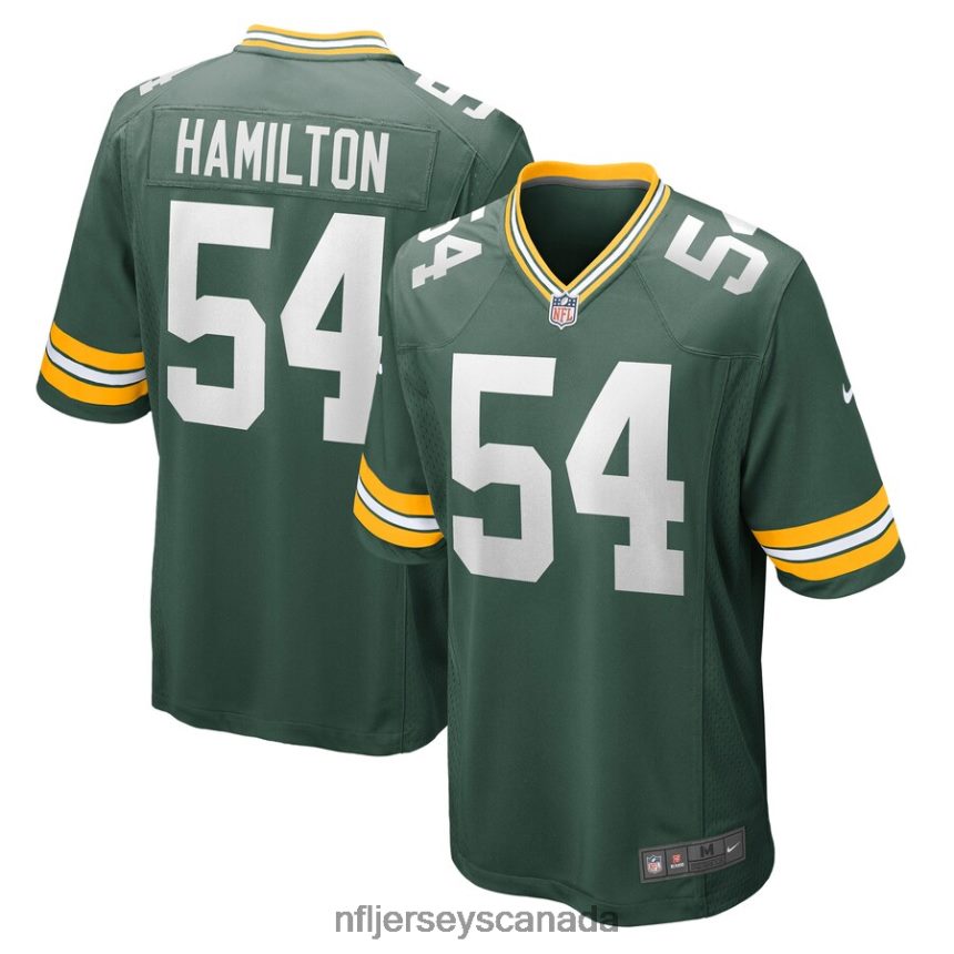 Men Green Bay Packers LaDarius Hamilton Nike Green Game Jersey Clothing NFL TBXFR66827