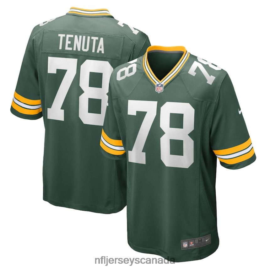 Men Green Bay Packers Luke Tenuta Nike Green Home Game Player Jersey Clothing NFL TBXFR66186