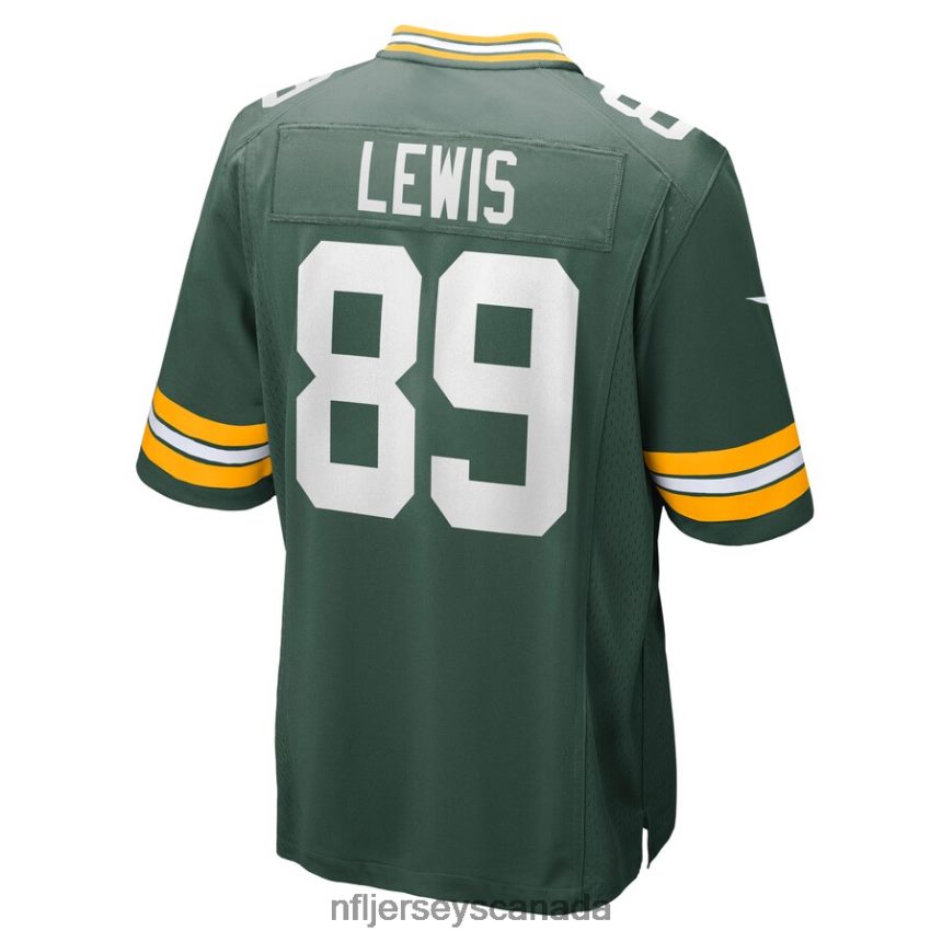 Men Green Bay Packers Marcedes Lewis Nike Green Game Jersey Clothing NFL TBXFR62735