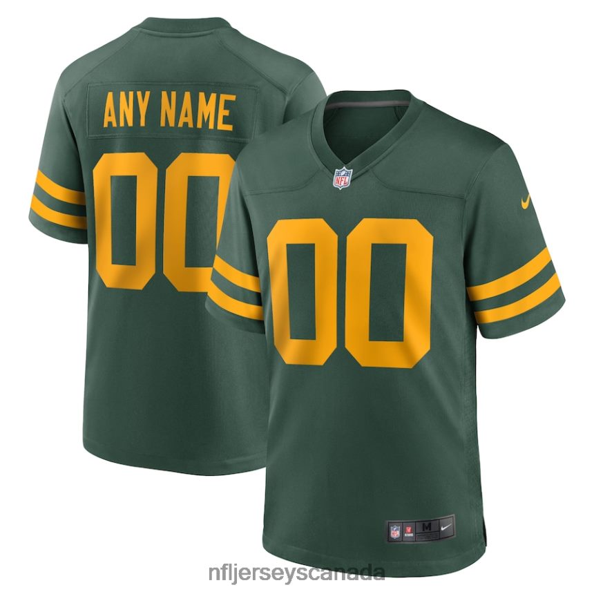 Men Green Bay Packers Nike Green Alternate Custom Jersey Clothing NFL TBXFR6321