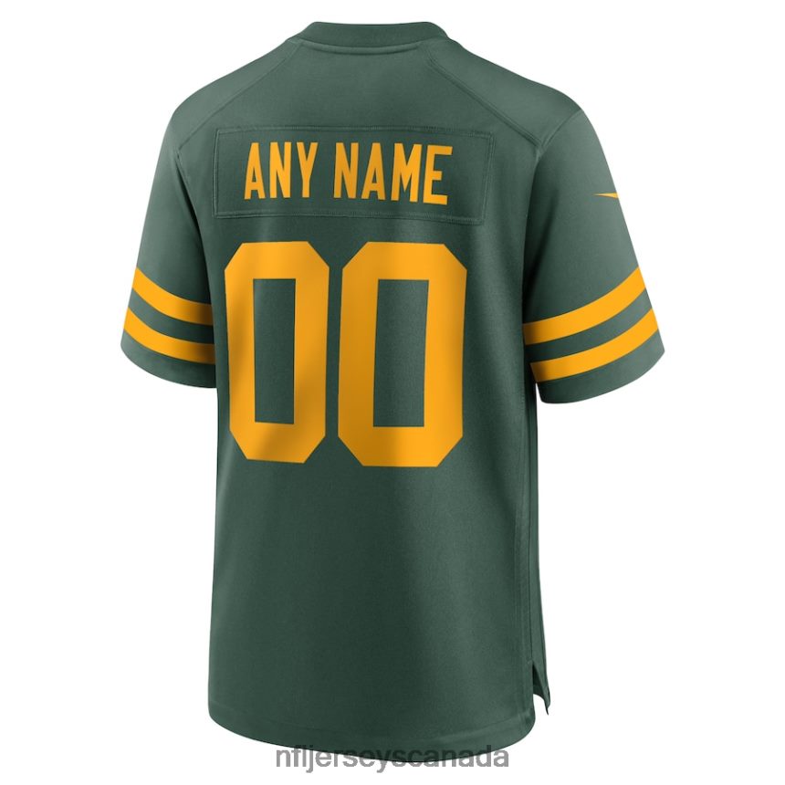 Men Green Bay Packers Nike Green Alternate Custom Jersey Clothing NFL TBXFR6321