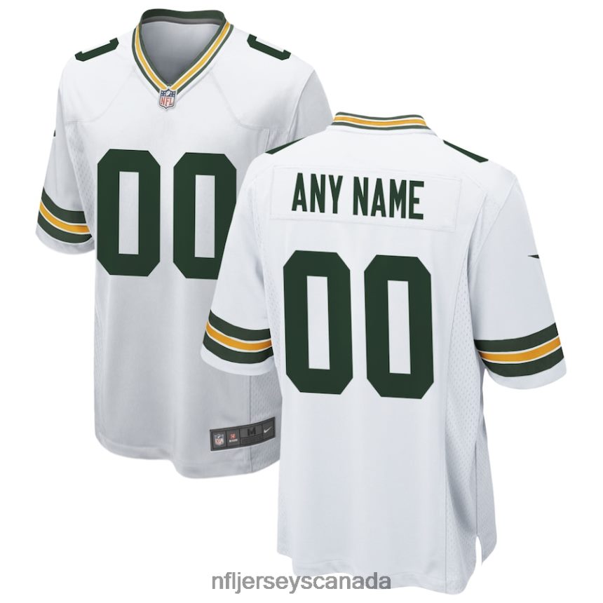 Men Green Bay Packers Nike White Custom Game Jersey Clothing NFL TBXFR6247
