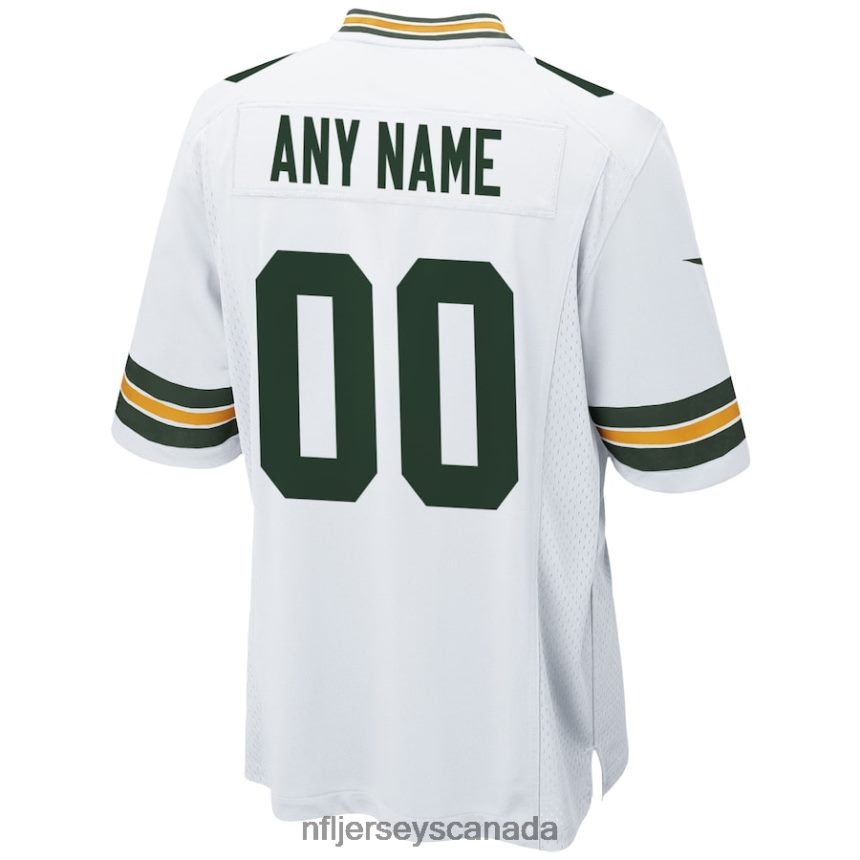 Men Green Bay Packers Nike White Custom Game Jersey Clothing NFL TBXFR6247