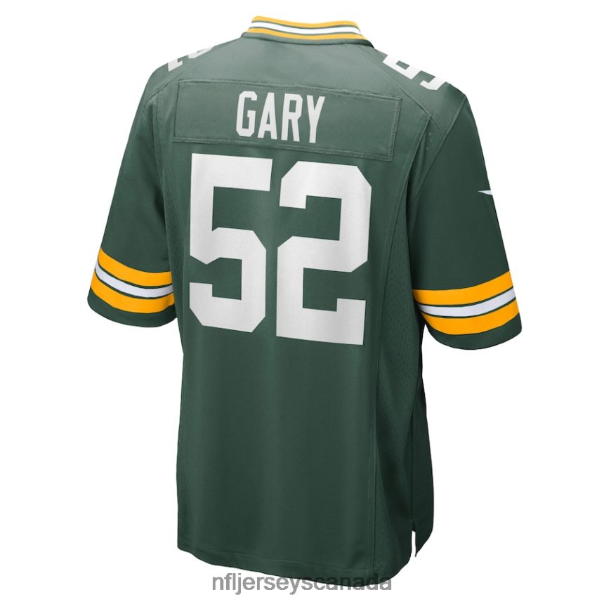 Men Green Bay Packers Rashan Gary Nike Green Game Jersey Clothing NFL TBXFR62653