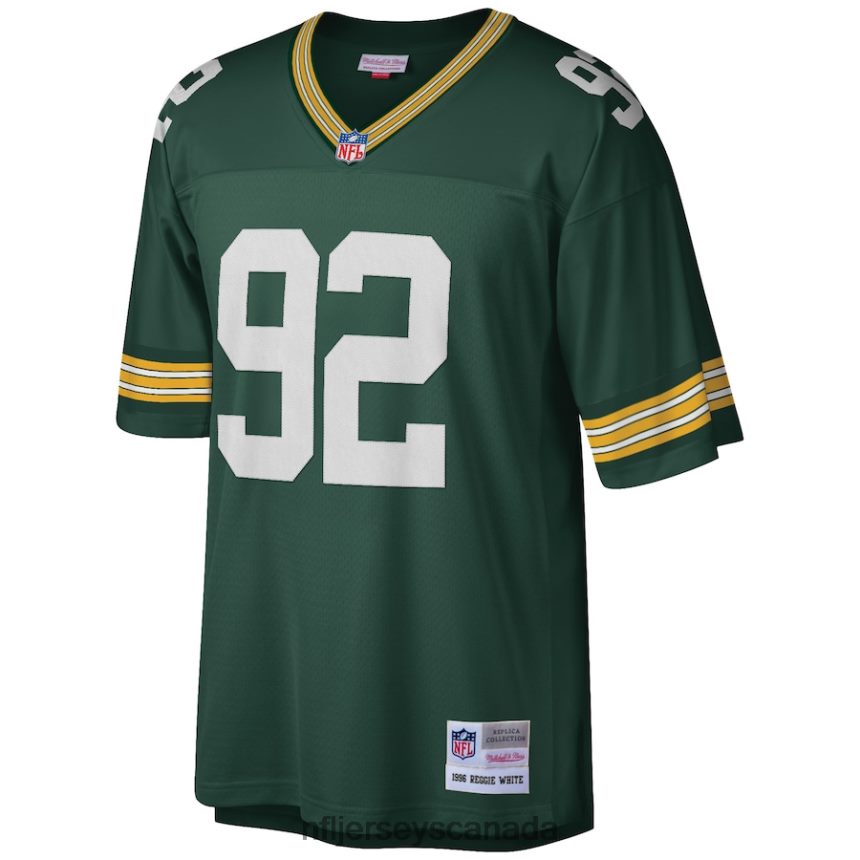 Men Green Bay Packers Reggie White Mitchell  Ness Green Big  Tall 1996 Retired Player Replica Jersey Clothing NFL TBXFR61792