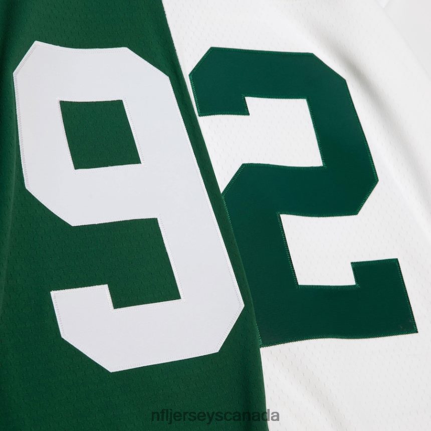 Men Green Bay Packers Reggie White Mitchell  Ness Green/White 1996 Split Legacy Replica Jersey Clothing NFL TBXFR61285