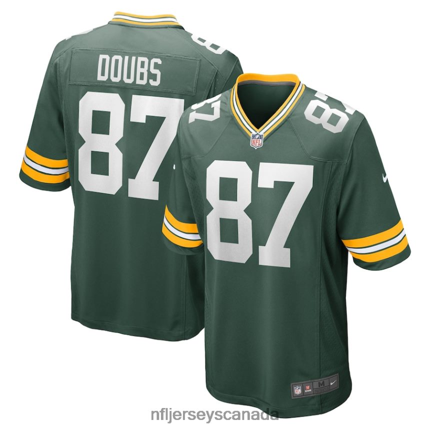 Men Green Bay Packers Romeo Doubs Nike Green Game Player Jersey Clothing NFL TBXFR61928