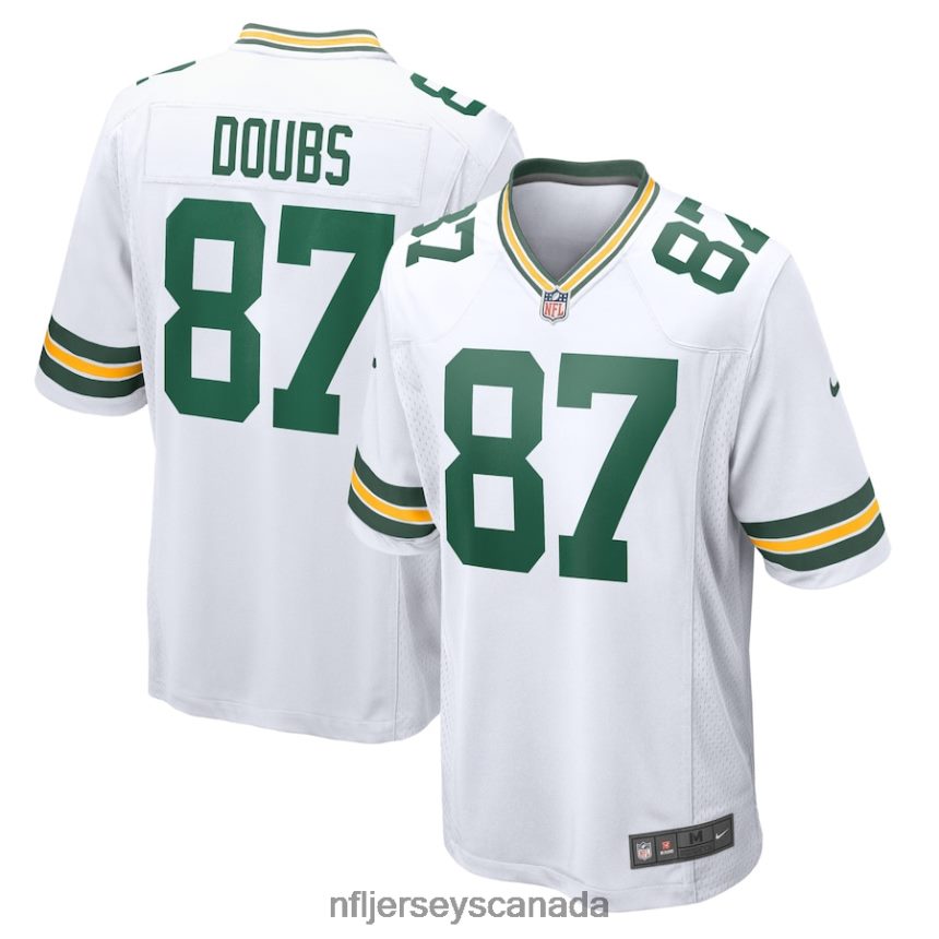 Men Green Bay Packers Romeo Doubs Nike White Game Player Jersey Clothing NFL TBXFR63513