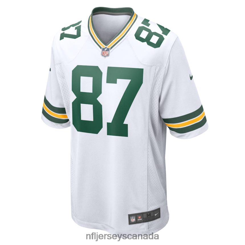 Men Green Bay Packers Romeo Doubs Nike White Game Player Jersey Clothing NFL TBXFR63513
