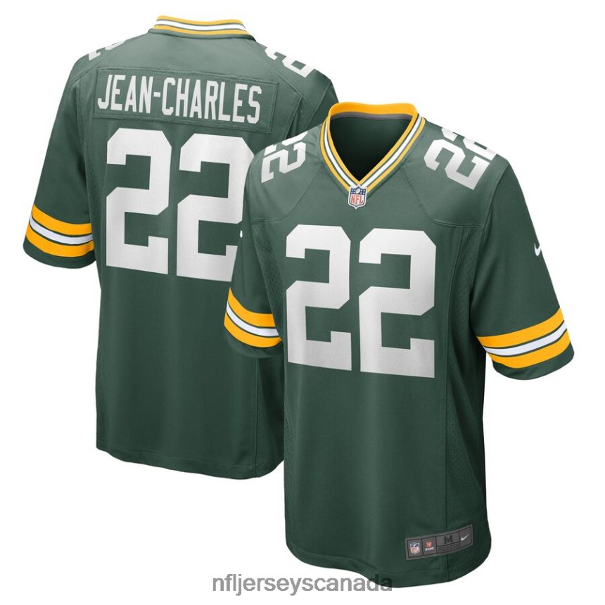 Men Green Bay Packers Shemar Jean-Charles Nike Green Game Player Jersey Clothing NFL TBXFR66583