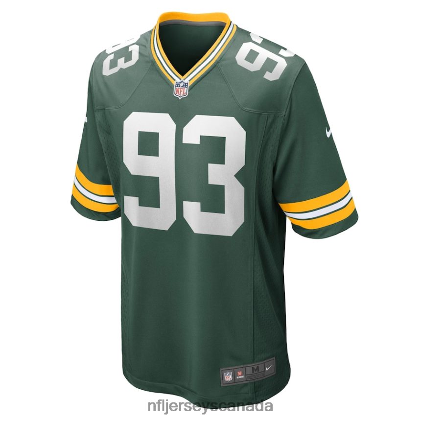 Men Green Bay Packers TJ Slaton Nike Green Game Jersey Clothing NFL TBXFR66369