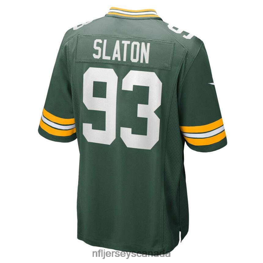 Men Green Bay Packers TJ Slaton Nike Green Game Jersey Clothing NFL TBXFR66369