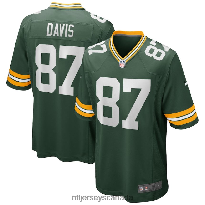 Men Green Bay Packers Willie Davis Nike Green Game Retired Player Jersey Clothing NFL TBXFR64425