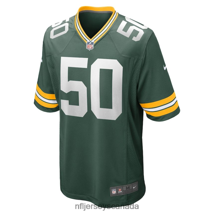 Men Green Bay Packers Zach Tom Nike Green Game Player Jersey Clothing NFL TBXFR64675