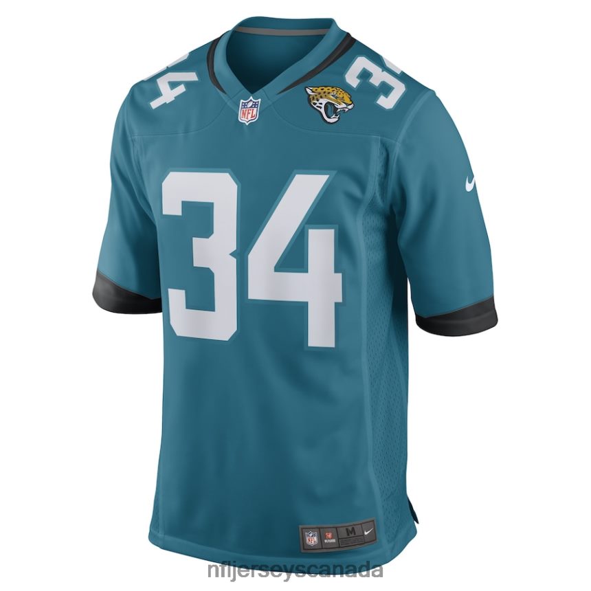 Men Gregory Junior Jacksonville Jaguars Nike Teal Team Game Player Jersey Clothing NFL TBXFR66255