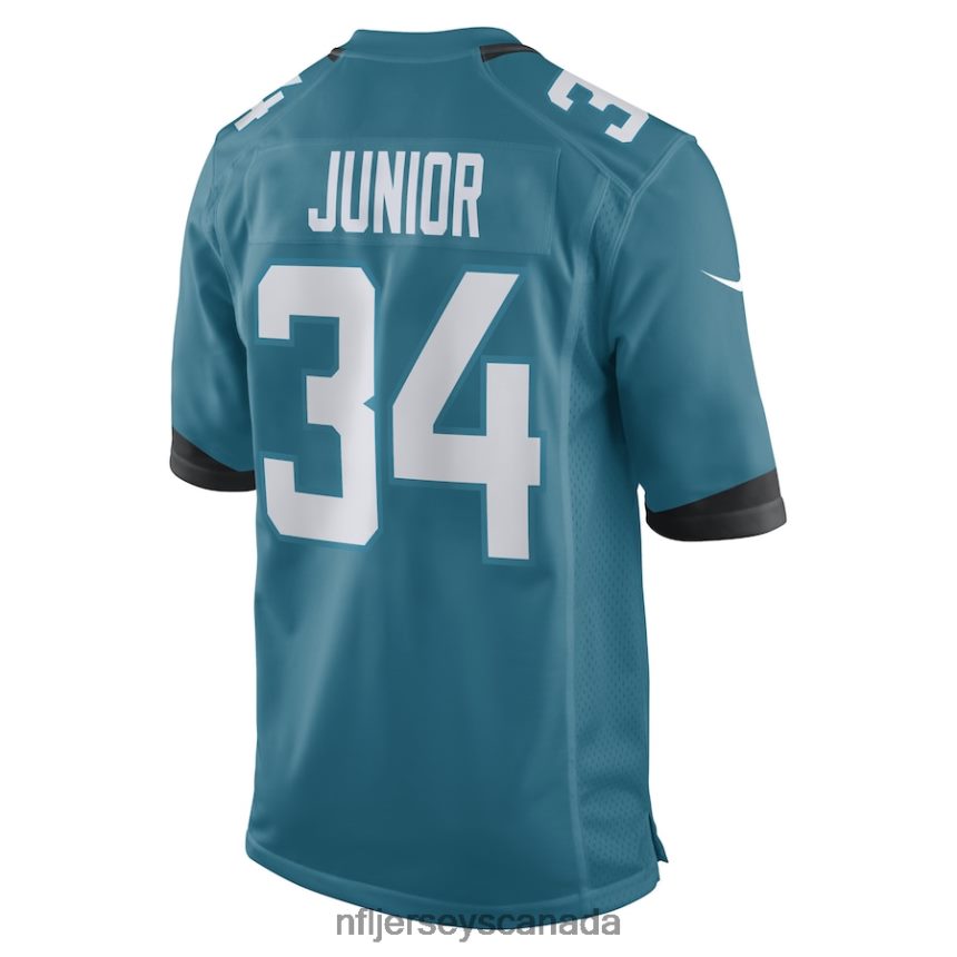 Men Gregory Junior Jacksonville Jaguars Nike Teal Team Game Player Jersey Clothing NFL TBXFR66255