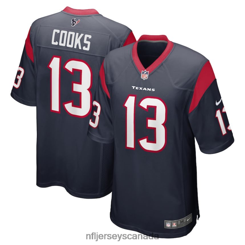 Men Houston Texans Brandin Cooks Nike Navy Game Jersey Clothing NFL TBXFR63403