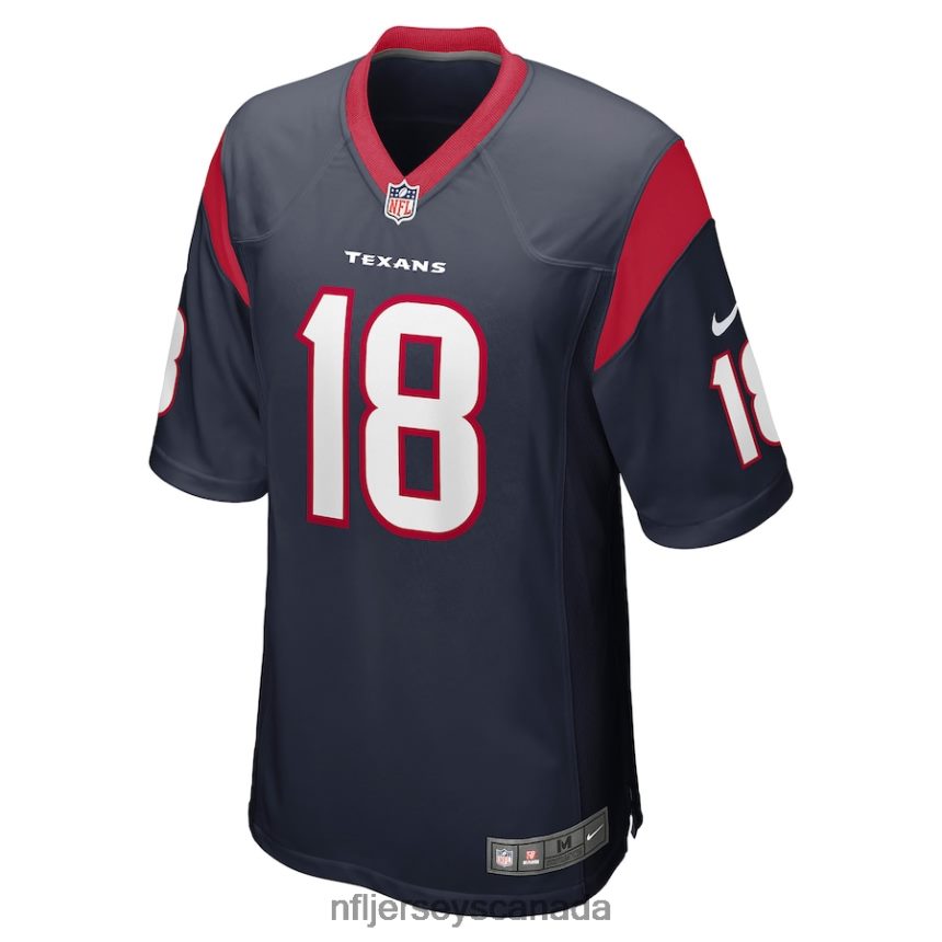 Men Houston Texans Chris Conley Nike Navy Game Jersey Clothing NFL TBXFR67064