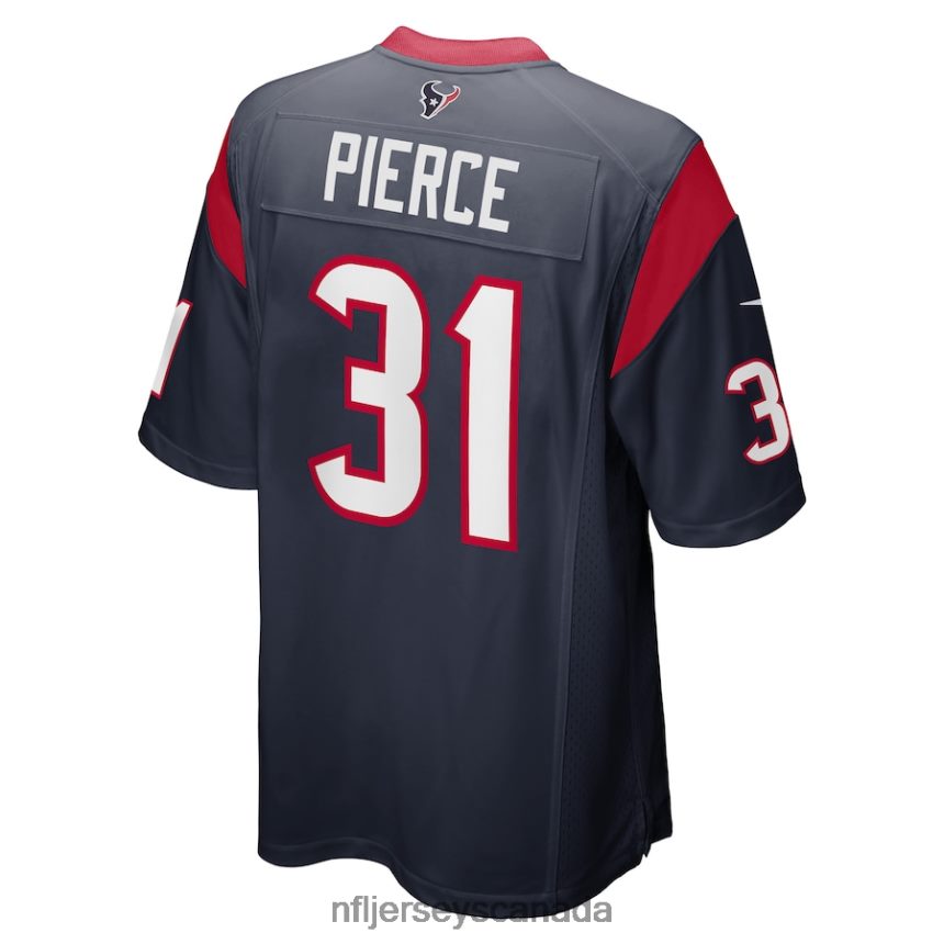 Men Houston Texans Dameon Pierce Nike Navy Game Player Jersey Clothing NFL TBXFR6424