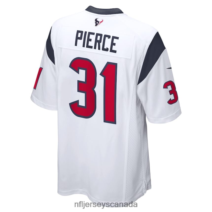 Men Houston Texans Dameon Pierce Nike White Game Player Jersey Clothing NFL TBXFR6816