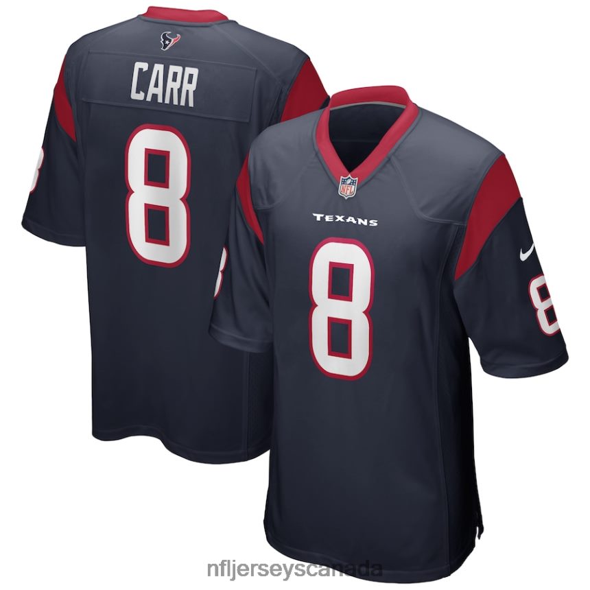 Men Houston Texans David Carr Nike Navy Game Retired Player Jersey Clothing NFL TBXFR64206
