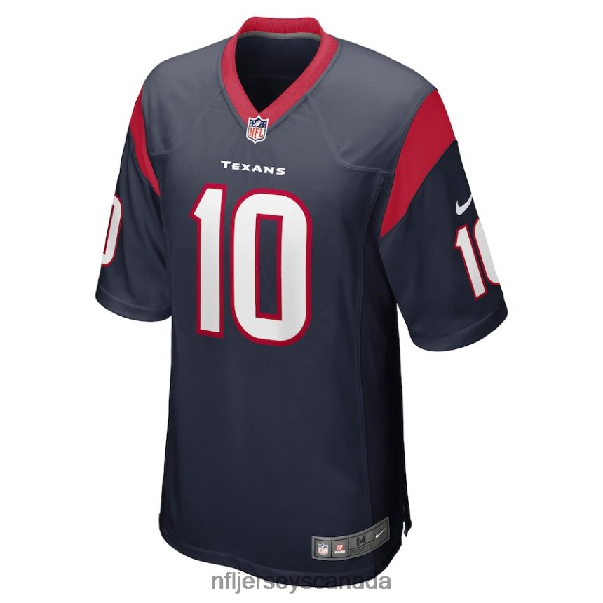 Men Houston Texans Davis Mills Nike Navy Player Game Jersey Clothing NFL TBXFR64113