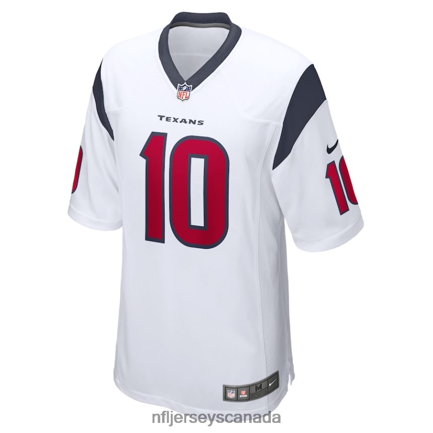 Men Houston Texans Davis Mills Nike White Game Player Jersey Clothing NFL TBXFR61966
