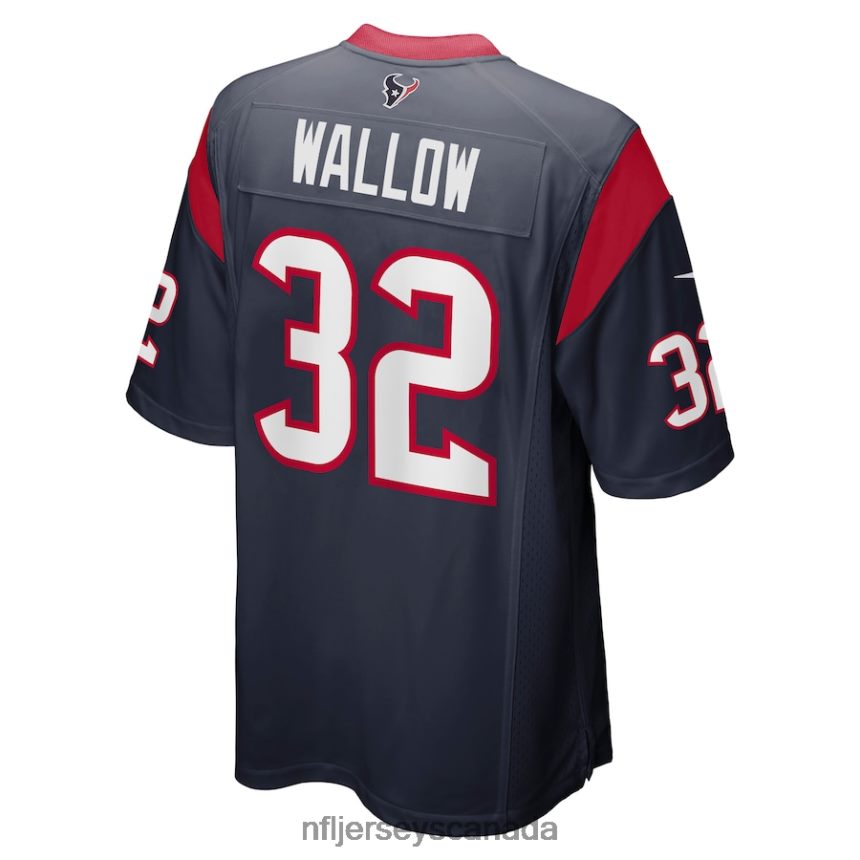 Men Houston Texans Garret Wallow Nike Navy Game Jersey Clothing NFL TBXFR65879