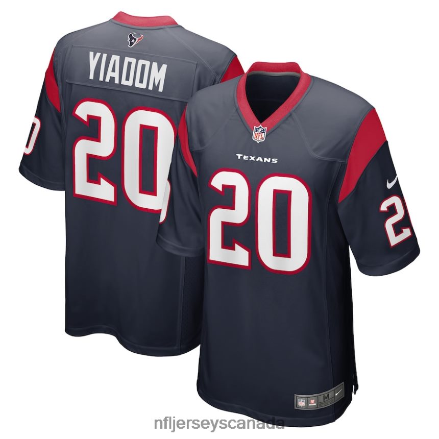 Men Houston Texans Isaac Yiadom Nike Navy Game Jersey Clothing NFL TBXFR67047