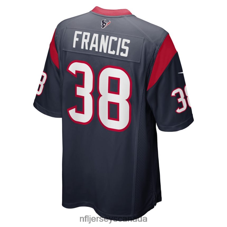 Men Houston Texans Jacobi Francis Nike Navy Game Player Jersey Clothing NFL TBXFR66792